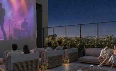 Cine Sky Lounge do Duo Stay Residence, RSF Alphaville