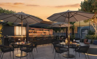 Sunset Bar do Duo Stay Residence em Alphaville