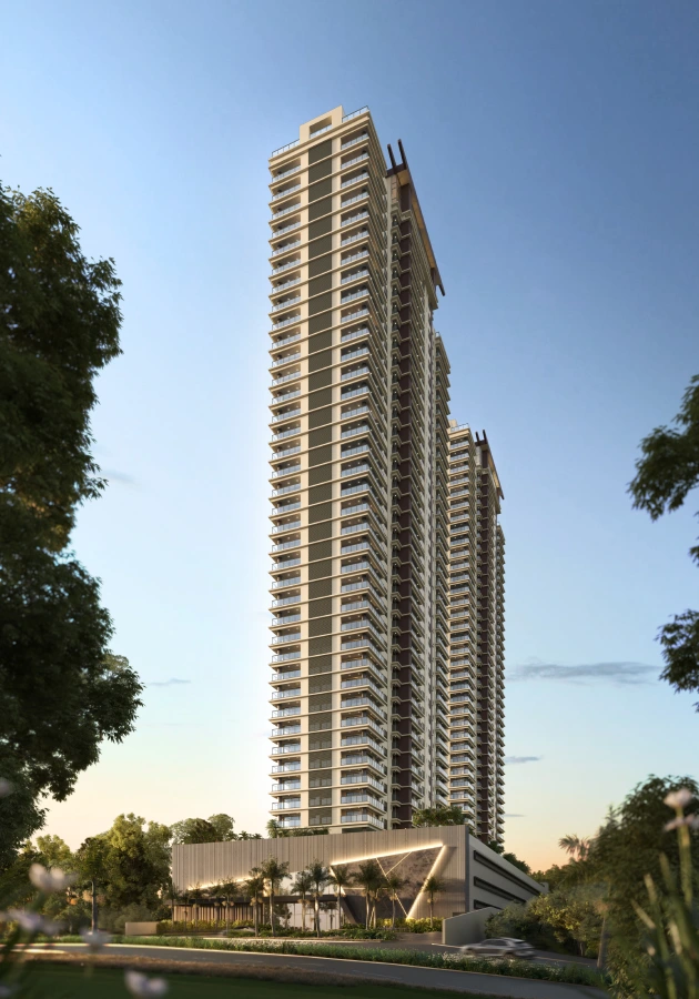 Perspectiva do Eternity Residence, lançamento RSF na Av. Piraíba em Alphaville, Barueri
