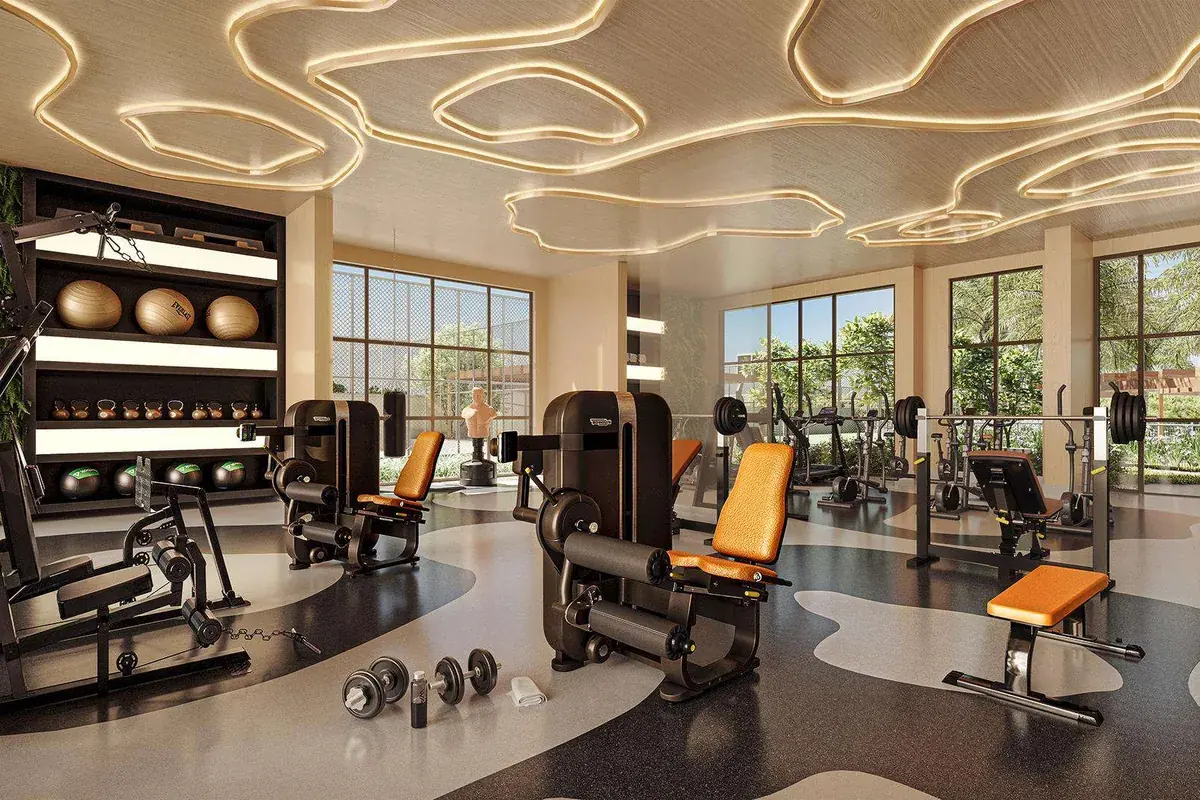 Academia de mais de 300 m² do Oásis Home Resort