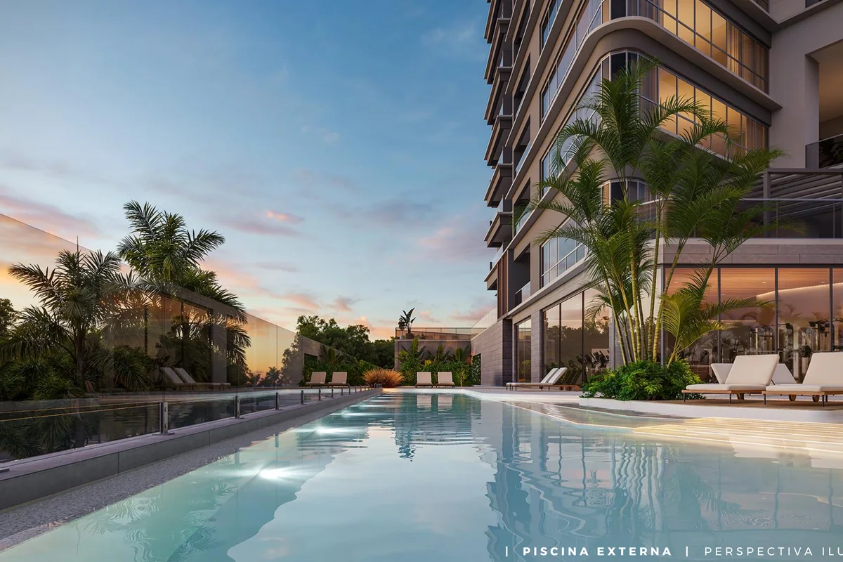 Piscina externa com deck molhado do Vista Alphagran